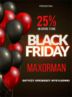  black friday Maxorman - 25% 